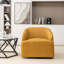 Fauteuil demi-tonneau rotatif en simili cuir Andretta-1428319685