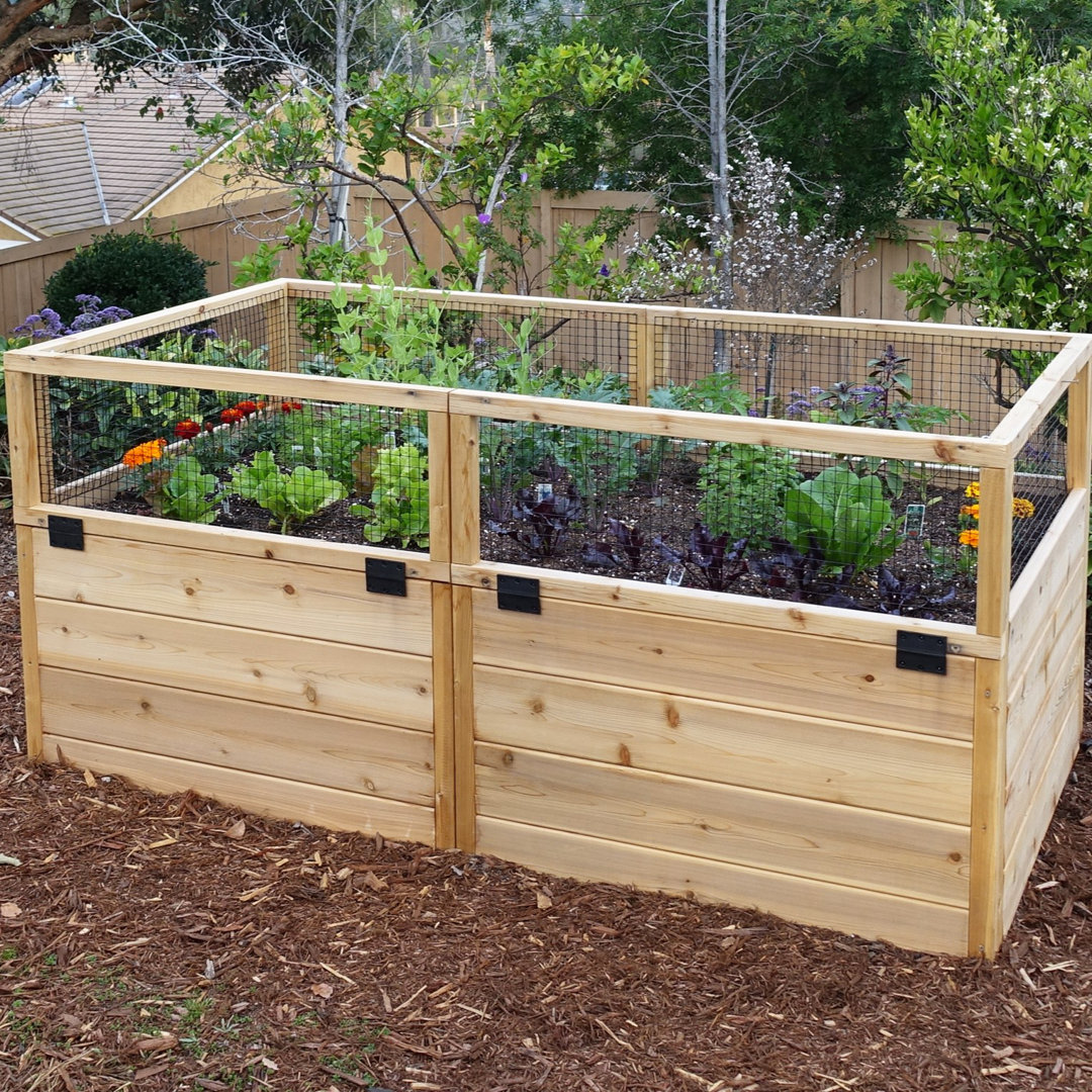 Outdoor Living Today 6x3 Western Red Cedar Raised Garden Bed Outdoor Living Today