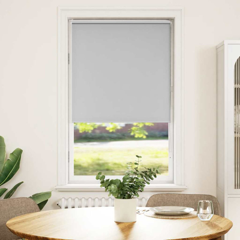 Roller Blind, 75cmW x 130cmL, Light Grey