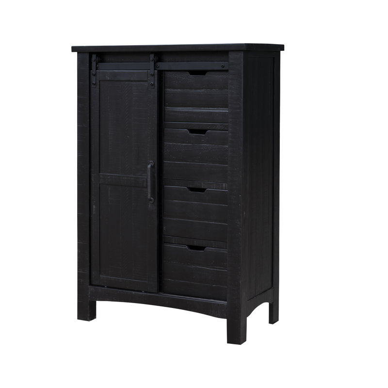Epes Four Drawer Chest, Vintage Black