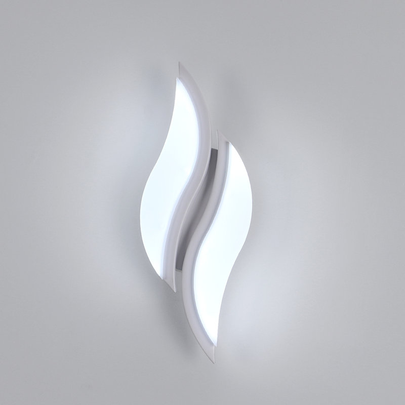 2-Light LED Flush Mounted Wall Sconce, 6500K