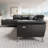 Valencia Pista Leather Reclining Sectional Sofa - Italian Nappa 11000 Top Grain Leather Couch- Power Reclining Seat With Leggett - Adjustable Headrests-106892702-106458974