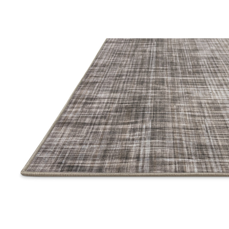 Tapis en polyester tissé à la machine en chanvre, Rectangle 7 pi x 9 pi