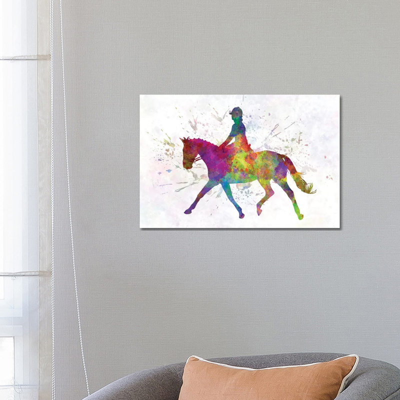 Horse Show V by Paul Rommer - Wrapped Canvas Painting, 66.04 cm H x 45.72 cm W