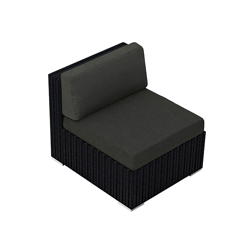 Urbana Outdoor Lounge Chair, Canvas Charcoal Sunbrella® Canvas