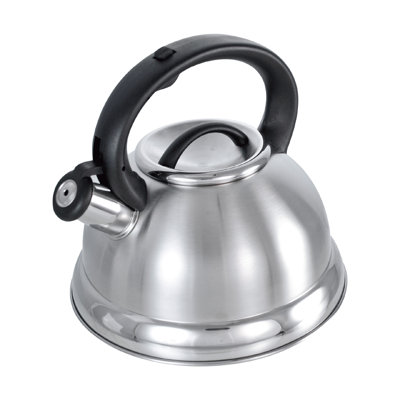 Buckingham Retro Stainless Steel Whistling Kettle 3 Litre