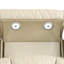 Ensemble de canapé de salon et causeuse en cuir beige avec station de charge sans fil, porte-gobelets