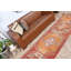 Tapis turc vintage fait à la main avec un motif géométrique et un style bohème de coureur dans des motifs de tapis anatoliens pour la décoration de plancher avec teinture naturelle et kilim
