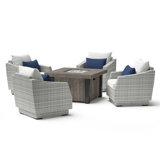 Cannes Outdoor 5 - Piece Conversation Set