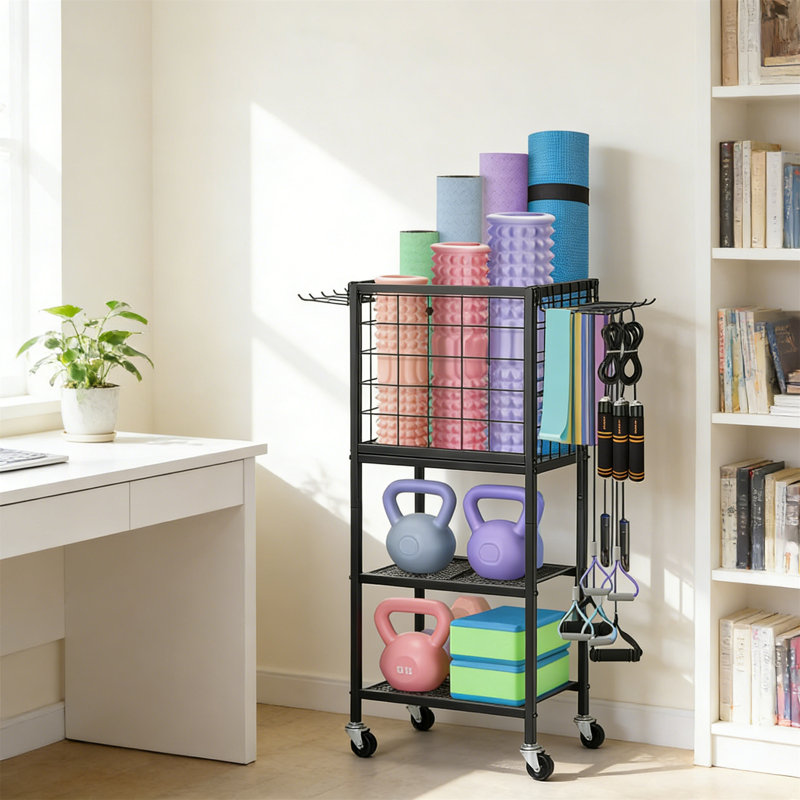Steel Sports Rack, Black