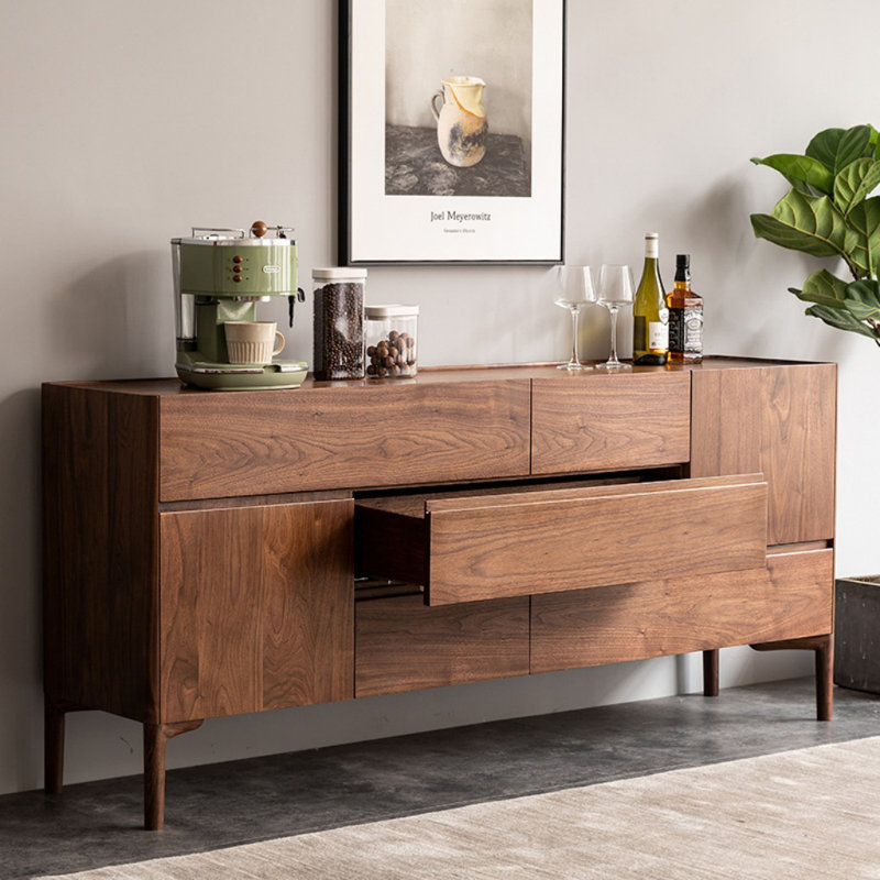 Modern Irregular Sideboard, 31.5" H x 62.99" W x 16.54" D