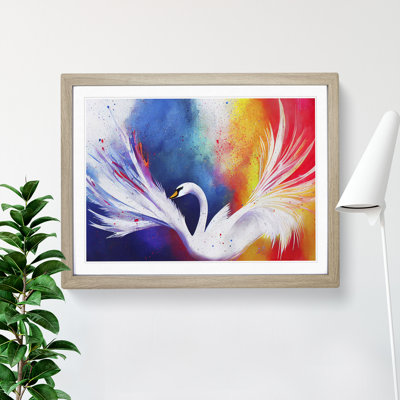Swan Splash Vol.7 Abstract - Single Picture Frame Print