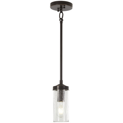 Luminaire suspendu à cylindre simple 1 lumières Mauch