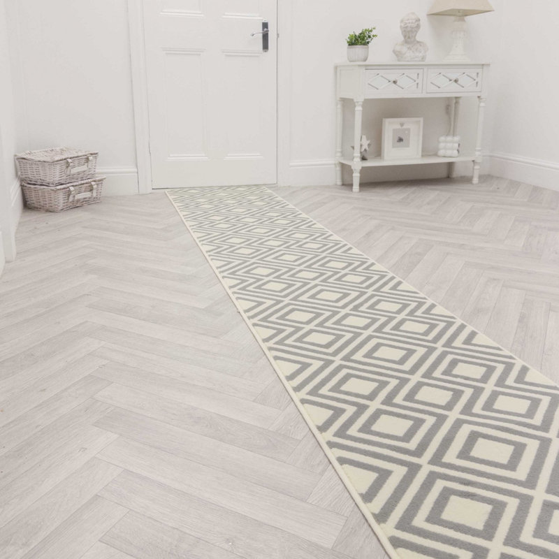 Runner Geometric Area Rug, Runner 60 x 300 cm