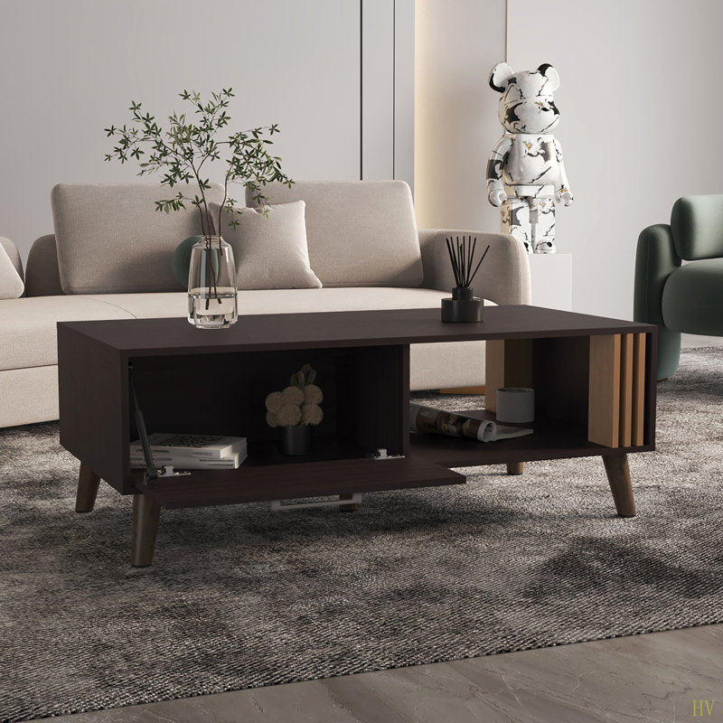 Table basse, 1 porte, 1 tablette