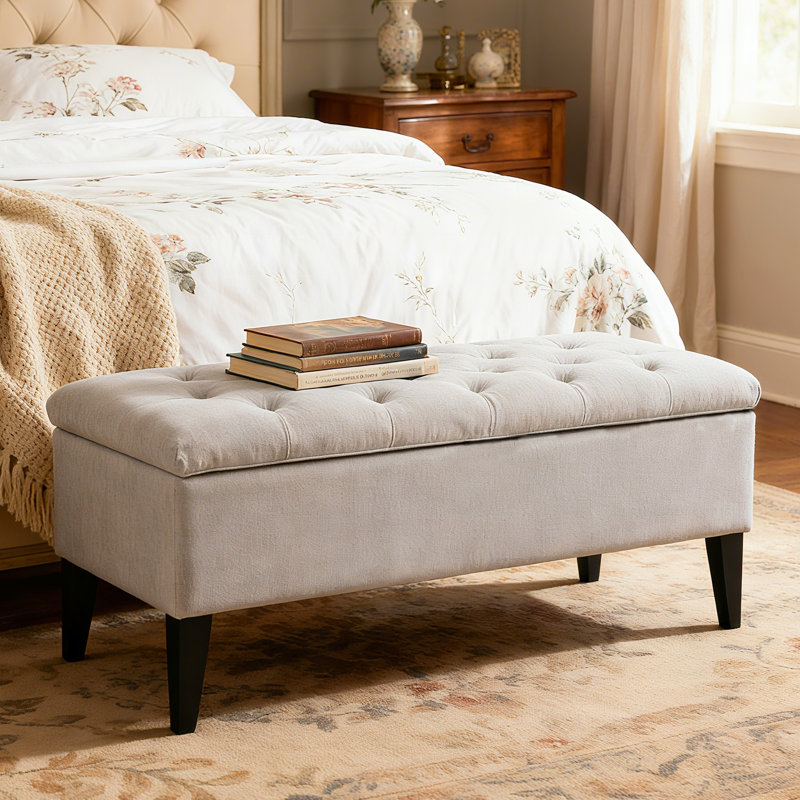 Banc avec rangement, Gris