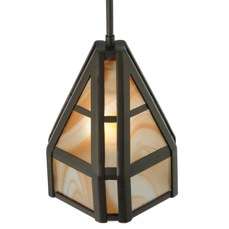 Luminaire suspendu géométrique à 1 lumière Swirl