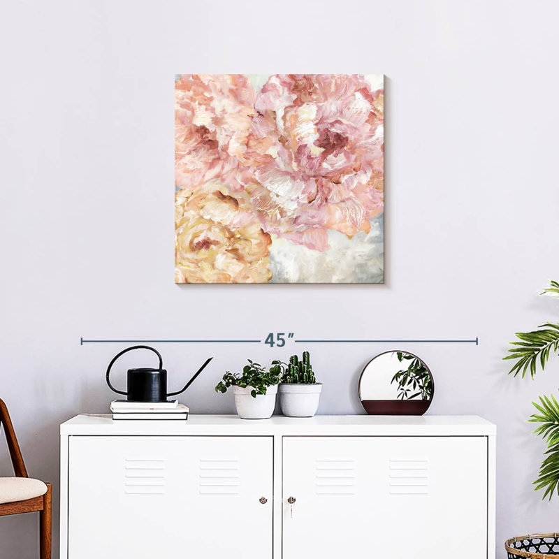 Pivoines contemporaines Avery I, H 24 po x l 24 po