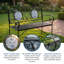 Banc de jardin extérieur en acier thermolaqué l 48,5 po pour 2 personnes
