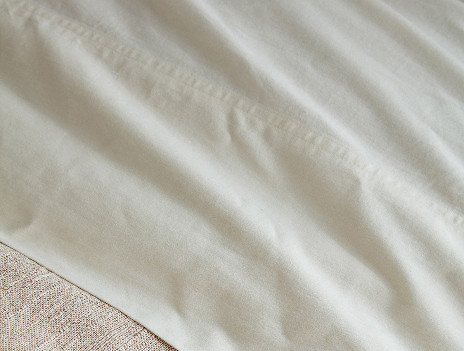 Cloud Soft Organic Sateen Sateen Flat Sheet, King Flat Sheet, Undyed