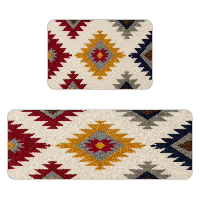 Ensemble de 2 tapis de cuisine Southwestern