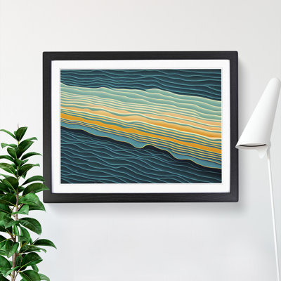 XH1022-6051X Modern Audio Soundwave Art Vol.4 Abstract - Single Picture Frame Print