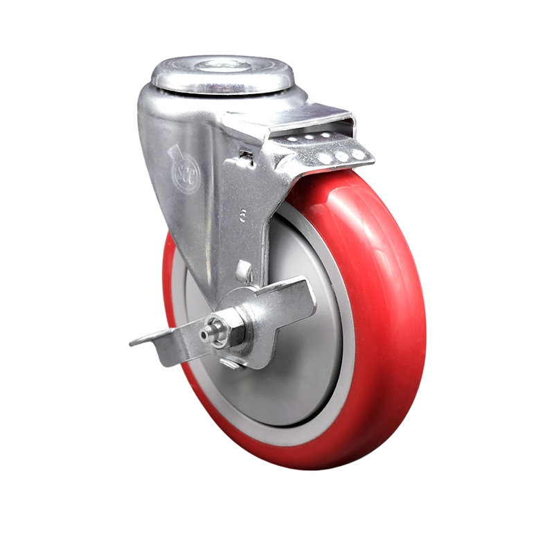 Polyurethane Caster, Red