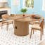 Table de salle à manger extensible de 43,3 po à 59 po pour 4-6, table de salle à manger extensible de style campagnard moderne avec base en bois pour cuisine-1334487830