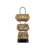 Mini 3 Tier Wicker Basket Organizer Stand for Tabletop Display, 8.3 X 8.3X 22.5"