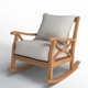 Brunswick Outdoor Teak Rocking Chair with Cushions