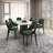 Newsom Modern Curved Open-Back Upholstered Dining Chair with Sturdy Iron Metal Legs, Heavy-Duty 440 lb. Weight Capacity - Perfect for Dining Room, Kitchen, or Vanity-30999663-30984025