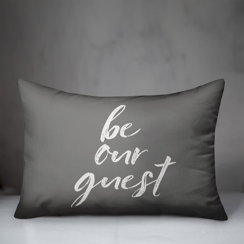  Polyester Indoor/Outdoor Throw Pillow, Gray, 14" H x 20" W