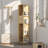 360° Rotating Mirror Cabinet Entryway Storage Solution