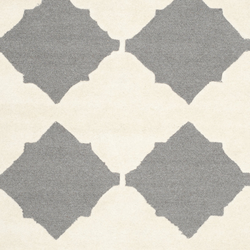 Cannen Hand Tufted Wool Geometric Rug, Runner 2'6" x 8'