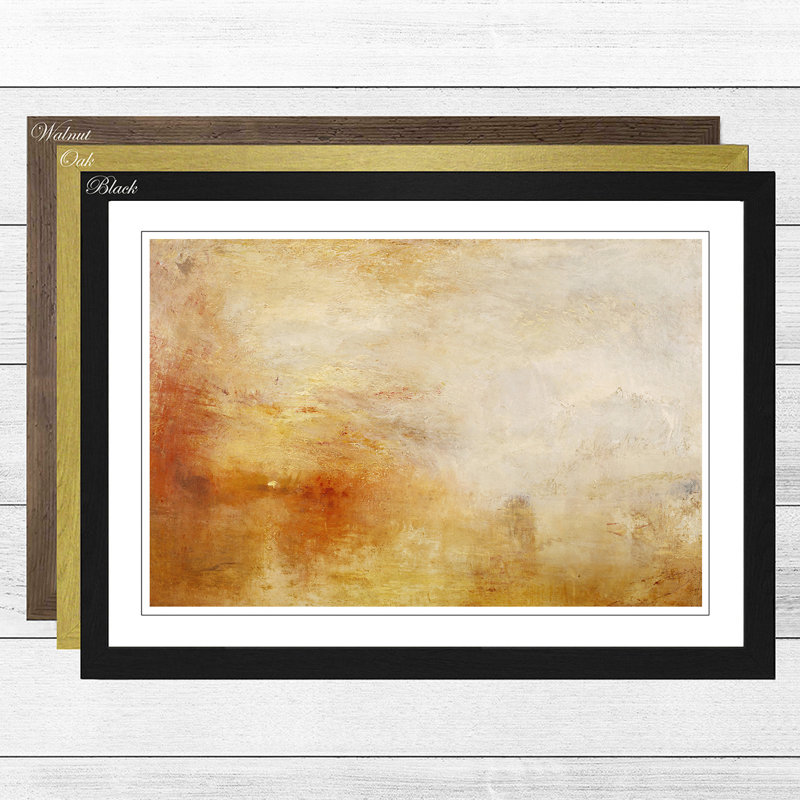 J.M.W. Turner - Single Picture Frame Painting, Oak