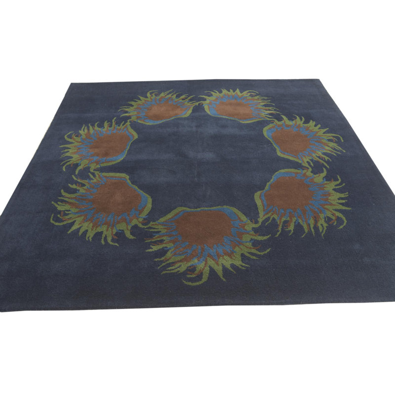 Tapis carré bleu marine Odenton