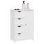 Armoire de rangement Manhattan Floor, armoire autoportante, avec 4 tiroirs, tablette ajustable-64093090-64361597