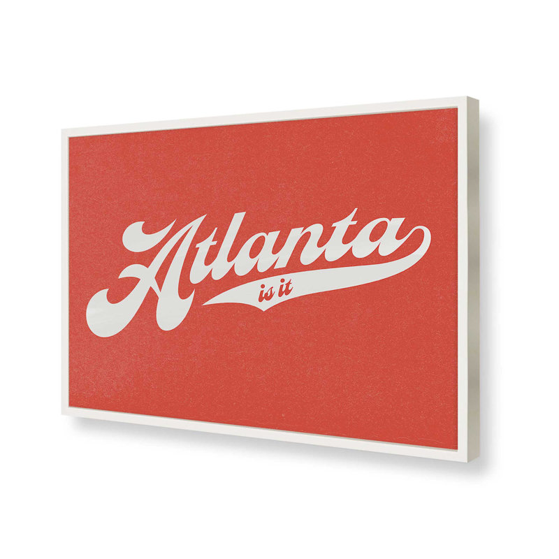 «Atlanta Script» par Deny Designs, reproduction d'art, 36 x 48, Blanc, Impression encadrée