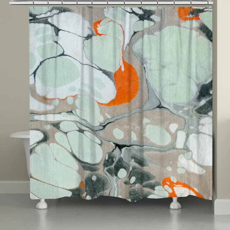 Rideau de douche Mint Marble