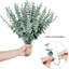 30 pièces de tiges d'eucalyptus, feuilles d'eucalyptus artificiels, fausses branches, tiges d'eucalyptus artificiels-806277914