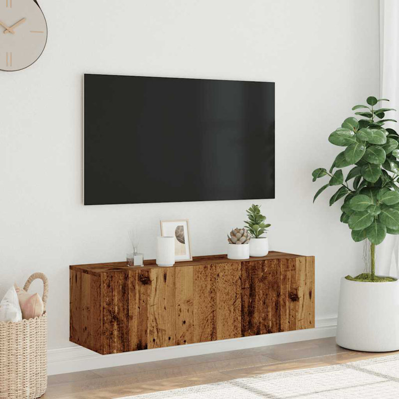 Angeleen TV Stand, Old Wood, 100cm