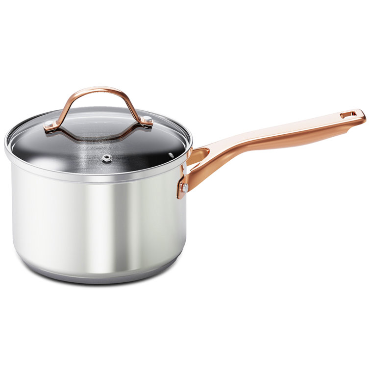 Copper & Stainless Steel Fry Pan - Round - Copper - 4 - 1 Count Box