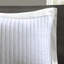 Courtepointe très grand / très grand 3 pièces - réversible blanc avec bourre de coton hypnotisante en microfibre-124253750-124253747