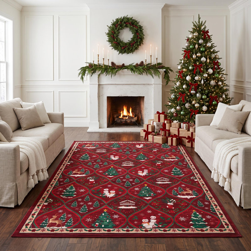 Geometric Washable Area Rug, 140*200cm