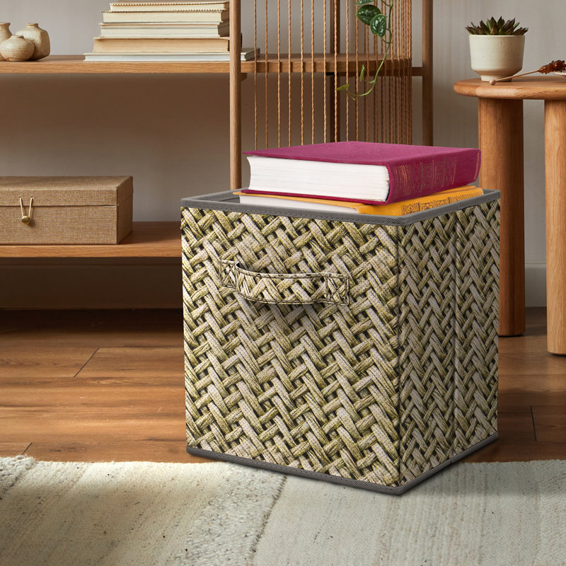 11" Foldable Fabric Storage Cube Bins with Handles