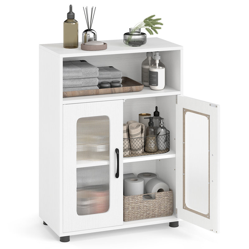 Freestanding Bathroom Cabinet, White