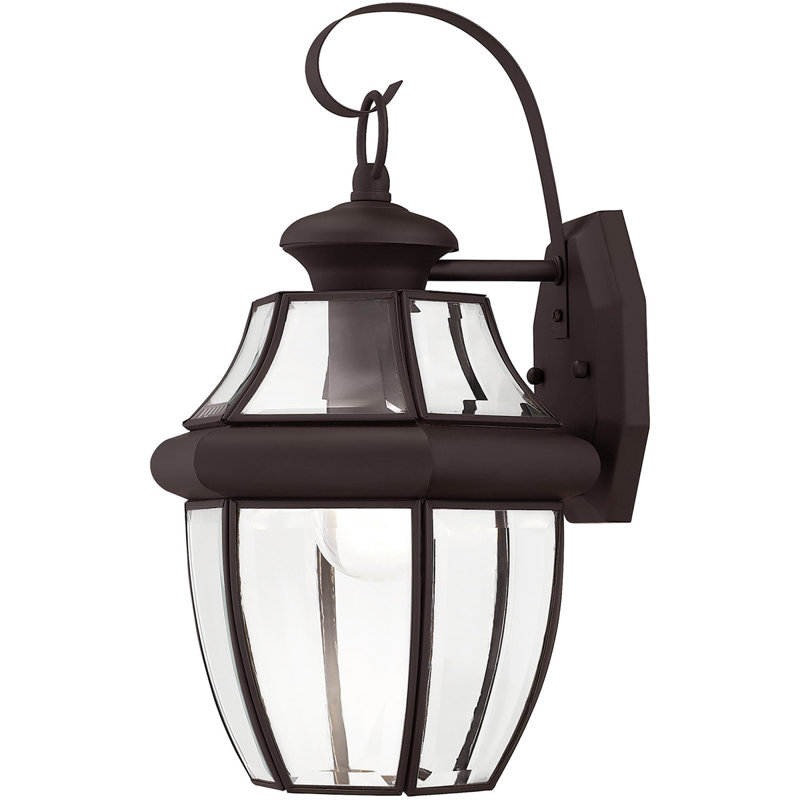 Alexavier Solid Brass Wall Light, Light Bronze