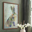 Fantastic Florals Hare, assis, reproduction encadrée - bois massif-851238012-851238014