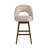 Cy Solid Wood Upholstered Counter Height Or Bar Height Swivel Barstool With Fabric Seat - Set Of 4-1336183463-1336183461