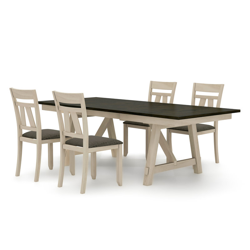 Edgin 7-Piece Dining Table Set with Drop Leaf
